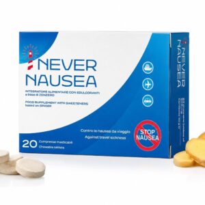Confezione del prodotto Never Nausea